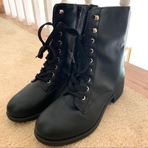 Bamboo Fireball Combat Boots